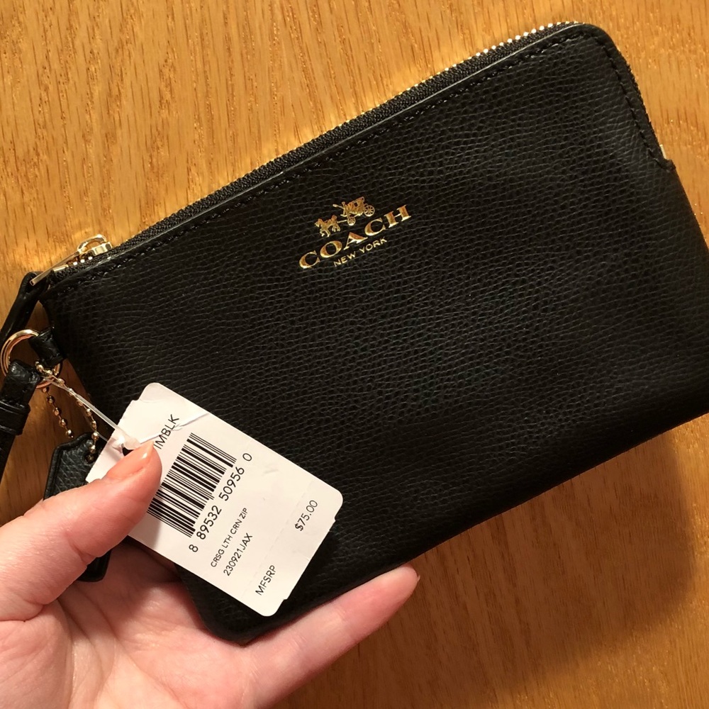 Coach Small Black Wallet